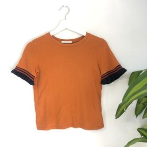 Zara Orange/ brown top